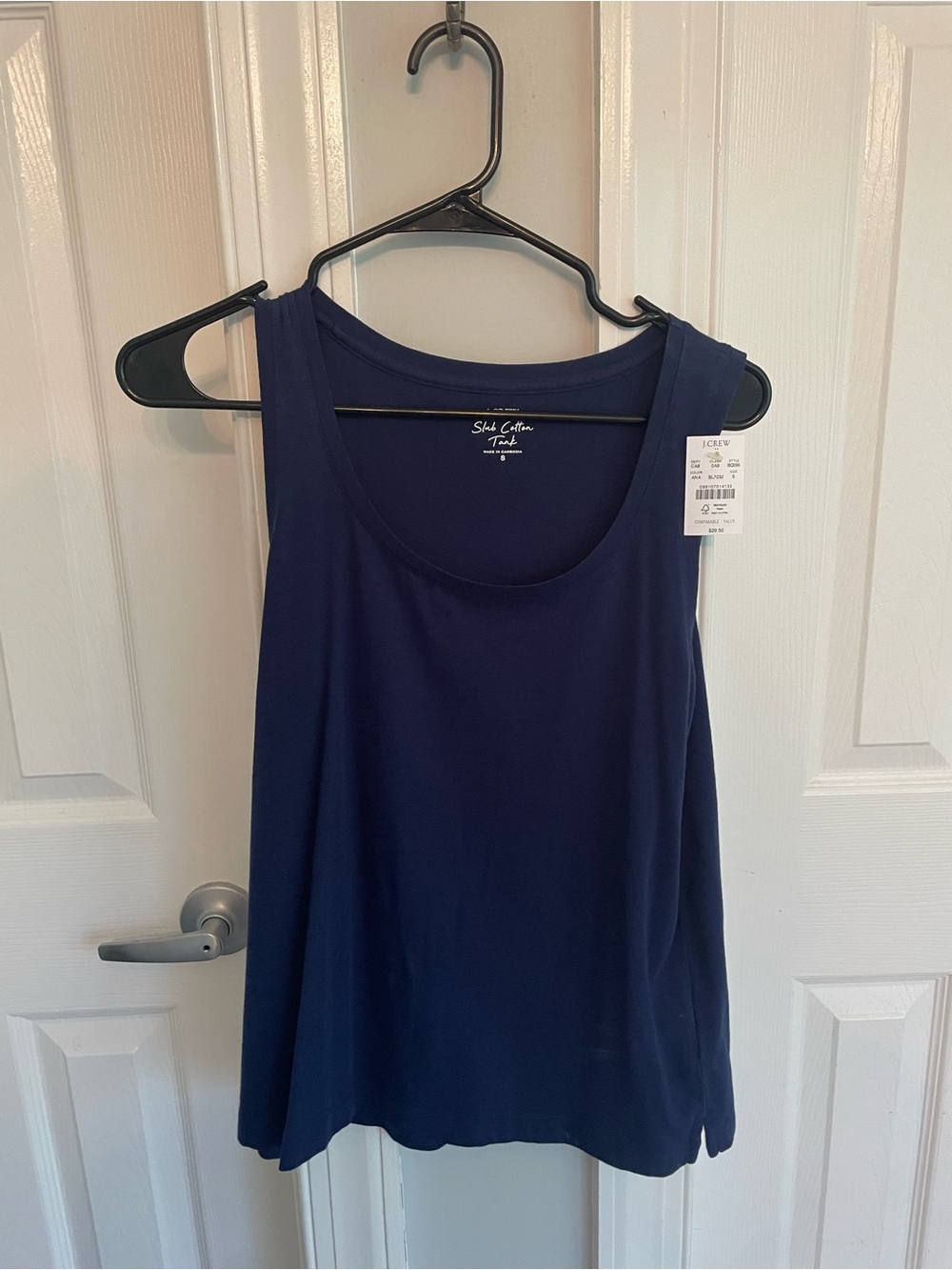 NWT - J. Crew Navy Scoop Neck Cotton Tank